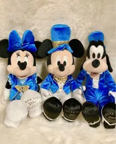 ミッキー ミニーグーフィー ぬいぐるみ ディズニーストア 20周年 記念 限定