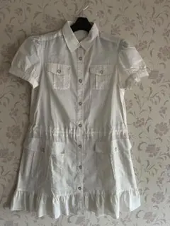 COMME CA DU MODE アイボリーシャツワンピース 150cm子供