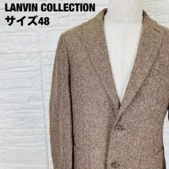 LANVIN COLLECTIONテーラードジャケット ブラウン 麻【2593】のサムネイル