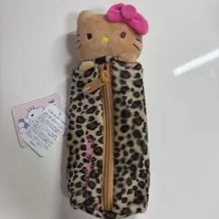 ハローキティ レオパード柄ペンケース　ヒョウ柄　ギャル　平成