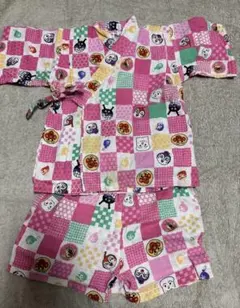 アンパンマン　ピンク　甚平　総柄　95