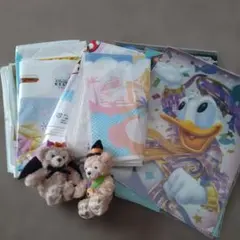 ディズニーグッズ　＃ショップ袋＃クリアファイル＃キーホルダー