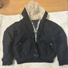 短丈 ファージャケット fur jacket y2k ブラック Lサイズ