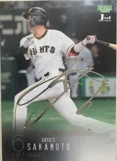 BBM 坂本勇人　銀箔サイン　プロ野球カード