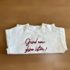 【 LAKOLE 】ロゴ刺繍 ニットプルオーバー アイボリー