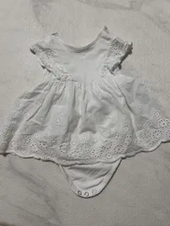 H&M オーガニックコットン ドレス 3M 白
