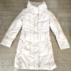 UNTITLED(アンタイトル)のレディースロングベージュダウンコート！サイズ1