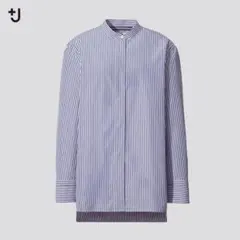 UNIQLO +J スーピマコットン スタンドカラー ストライプシャツ