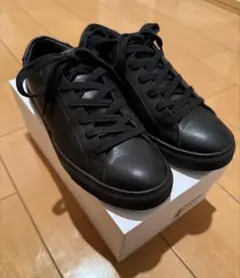 Clarks】アンコスタレース レザーシューズ ブラック24cm - メルカリ