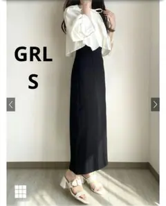 GRL バックスリットタイトスカート[gm385] ブラック S