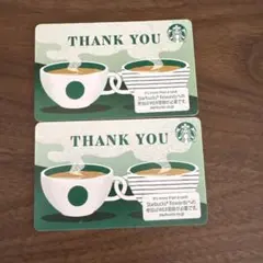 Starbucks Card THANK YOU 2枚セットのサムネイル