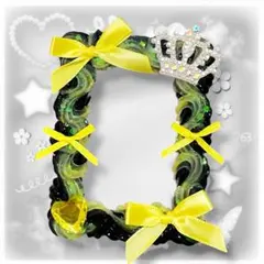 A114 硬質ケース トレカケース ホイップデコ B8 y2k 黒 黄色