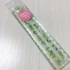 ものさし コンパクトスケール 分度器付き クローバー 30cmのサムネイル