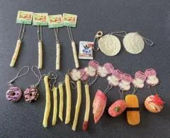 【未使用】　食べ物モチーフ　キーホルダー　まとめ売り　計19点　セット