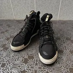 Y-3 ワイスリー ファー付ハイカットスニーカー ブラックのサムネイル
