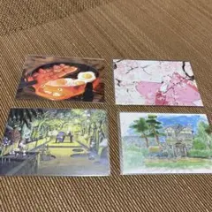スタジオジブリ風アートポストカード7枚セット