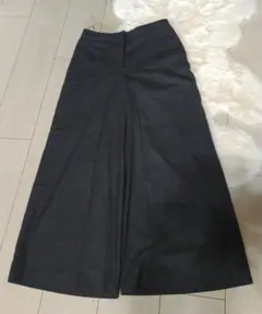 theoryluxe黒 フレアパンツ フロントプリーツ