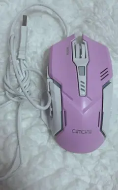 マウス 有線 ピンク