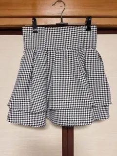 千鳥柄 フレアミニスカート