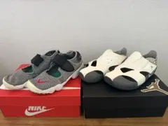 【19cm】NIKE リフト サンダル グレー キッズ 2点 まとめ売りのサムネイル