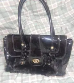 y2kパテントレザー ハンドバッグ