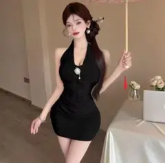 キャバ ひざ丈ワンピース