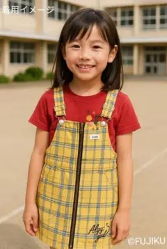 ※※限定値下げ中※※　[良品]ALGY サロペットワンピース チェック 140c