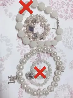 美品♡新品あり♡パール ネックレス ブレスレット ピアス 3点セット