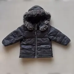 COMME CA ISM ブラックパファージャケット 90