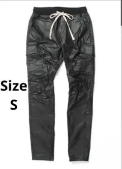 mnml CARGO DRAWCORD PANTS | WAXED BLACK