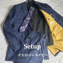 美品✨【TOILOR FIELDS】セットアップ麻布テーラー ネイビー