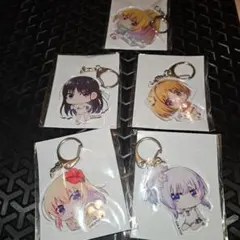わたなれ くじ引き堂 アクリルキーホルダー 5点セット - メルカリ