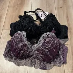 tutu anna レース刺繍ブラジャー2枚セット C70