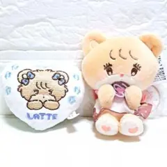 mikko characters クッションマスコット マスコットホルダー ラテ