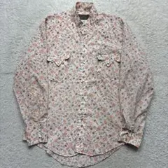 70s ヴィンテージ　花柄ウエスタンシャツ　Bar-M Rancher