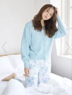 【5th Anniversary】カラーカーディガン ライトブルー