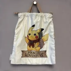 ポケモン　ピカチュウ アドベンチャー 伝説のポケモン　持ち手付き巾着