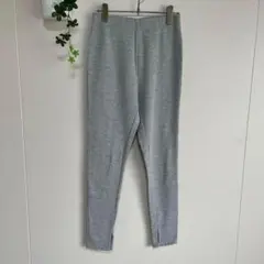 アースミュージック＆エコロジー　リブレギンス　ボトムス　グレー　M