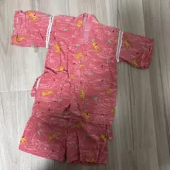 動物柄　浴衣　甚平