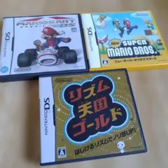 ニンテンドーDS マリオ リズム天国ゴールド ソフト3本セット まとめ売り