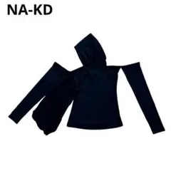 NA-KD　オフショルトップス　XS　ブラック　新品　b6e034のサムネイル
