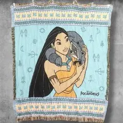 BPiG アニメ ラグ ビンテージ 古着 USA製 ディズニー ポカホンタス