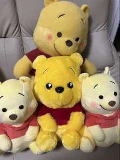 プーさん　ぬいぐるみ　4体セット