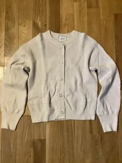 THE SHINZONE リブ　ケープリンカーディガン　ECRU ベージュ