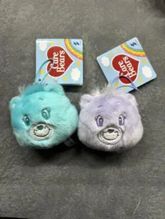 ケアベアーぬいぐるみマスコット 2個セット➕おまけクリアマスコットチャーム
