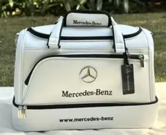 ★Mercedes-Benz ゴルフ ボストンバッグ シューズ収納付ホワイトのサムネイル