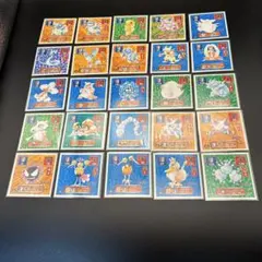 ポケモンシール 金キラ 18点セット アマダ 初期 シール列伝 1996年 ポケモンシール 金キラ 18点セット アマダ 初期 シール列伝 1996年