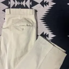 【古着】ヴィンテージ ツータック スラックスパンツ ベージュ イエロー系