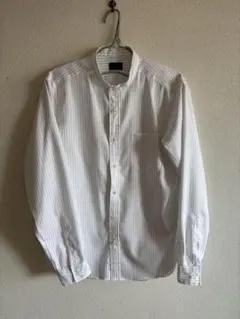 オックスフォード バンドカラー シャツ ‐防シワ‐