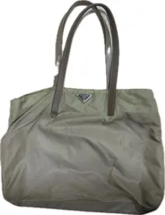 ★PRADA★カーキ トートバッグ　25cm×40cm×15cm YF001